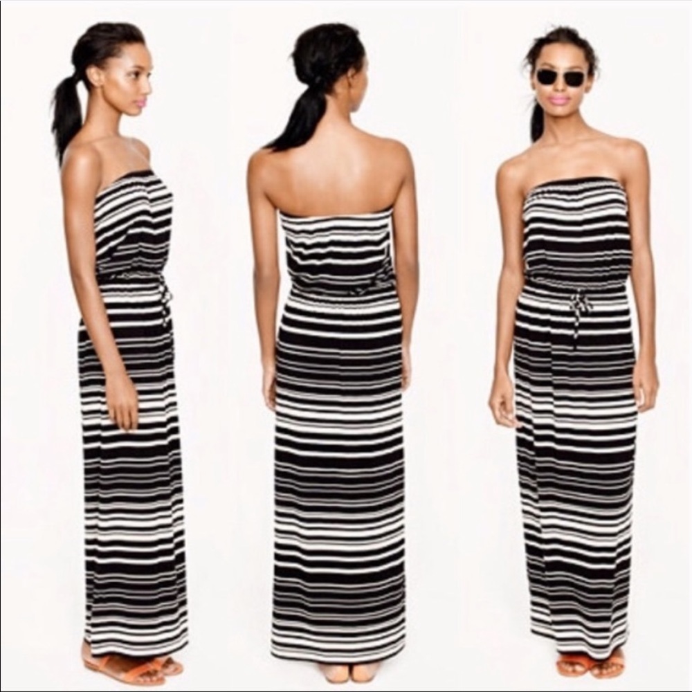 {J.Crew} Strapless Maxi Dress